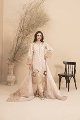 3-PC Stitched Embroidered Digital Printed Sarai By Tawakkal | D-3182